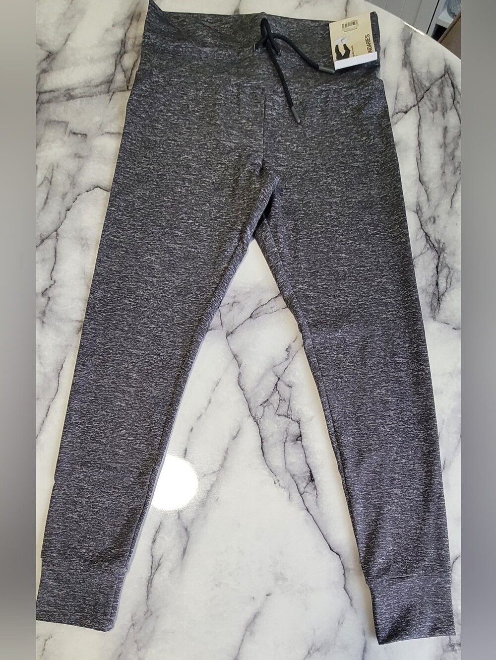 No Boundaries Tie Front High Rise Leggings S/M NWT Gray Heather
